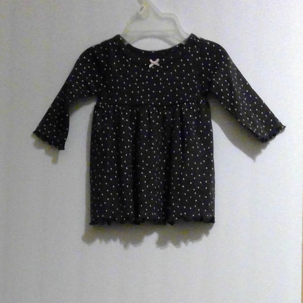 NWOT Carters Newborn Dress polka dot and pink bow